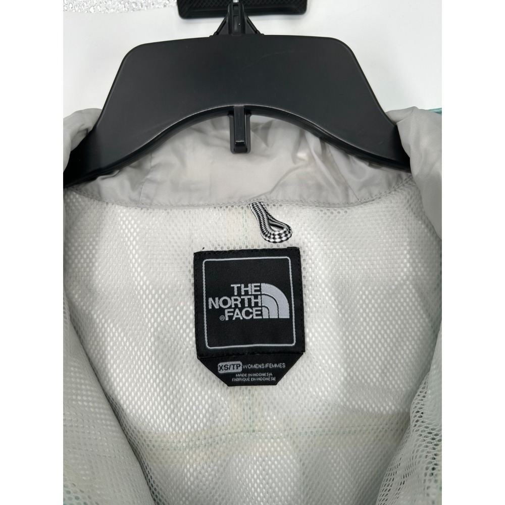 The North Face HyVent Waterproof Rain Jacket Womens XS Teal Hooded Windbreaker - Picture 3 of 8